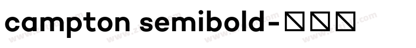 campton semibold字体转换